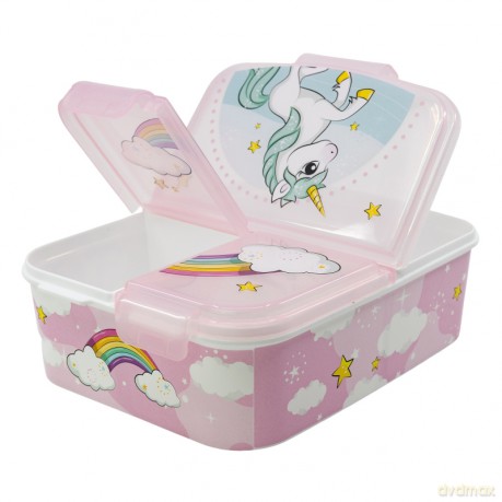 Einhorn - Brotbox mit 3 Fächern