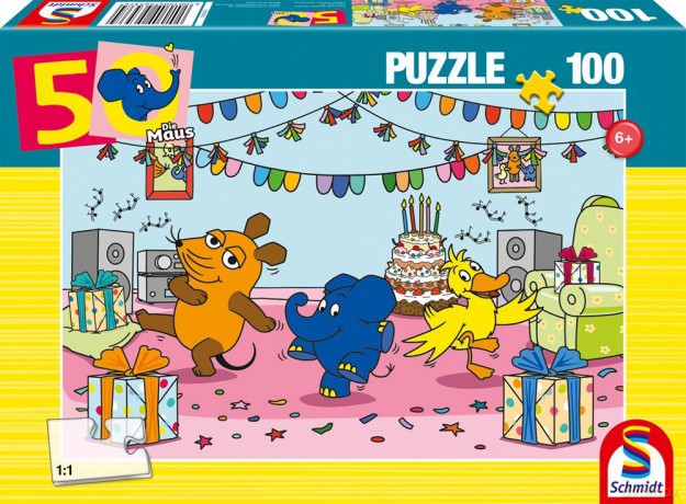 DIE MAUS 100 el. Przyjęcie u Słonika [PUZZLE]