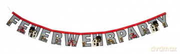 Feuerwehr - 1 Party-Girlande - 160 cm