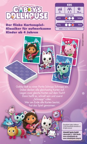 Gabby's Dollhouse, Schnipp Schnapp - Kartenspiel (Koci Domek Gabi Pstryk Pstryk gra karciana)