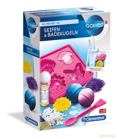 Clementoni Galileo - Mydła i kule do kąpieli Mały chemik