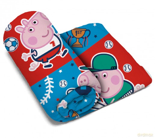Świnka Peppa - George - Koc polarowy