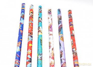 Geschenkpapier Disney - 6 -fach sortiert - 2 m