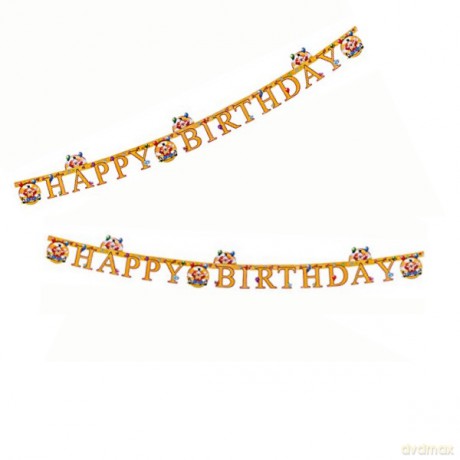 Happy BirthDay - Clown Girlande - 165cm