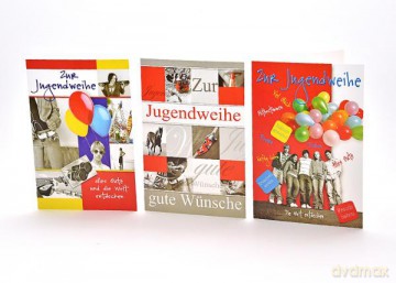 Jugendweihekarte - sortiert