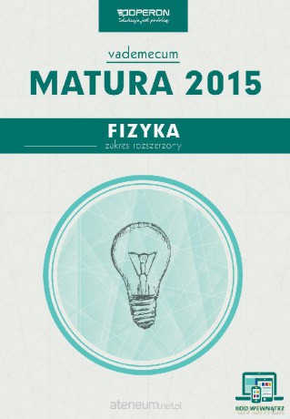 Vademecum 2015 Liceum Fizyka OPERON [KSIĄŻKA]