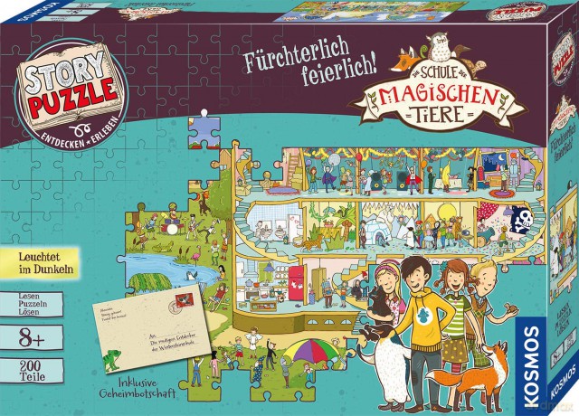 Kosmos 698690 - Schule der magischen Tiere - Story Puzzle: Fürchterlich feierlich!