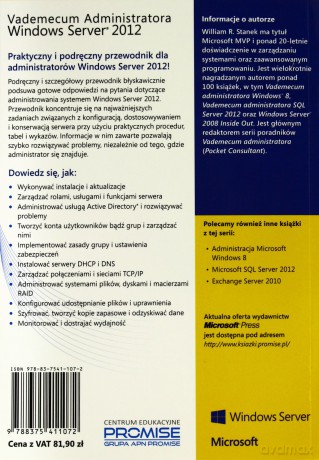 Vademecum Administratora. Windows Server 2012 [KSIĄŻKA]