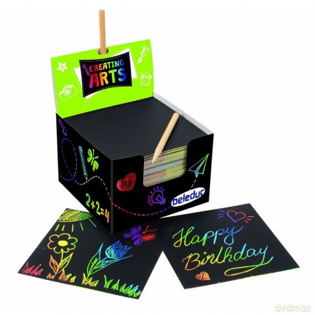 Kratzbilder 200 Blatt - Set