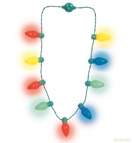 Lichter-Halskette; 95 cm L., Bat. enthalten