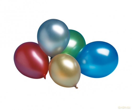 Luftballons "Metallic-bunt" - 15 Stück - 30 cm