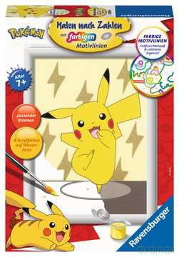 Pikachu Malowanie po numerach