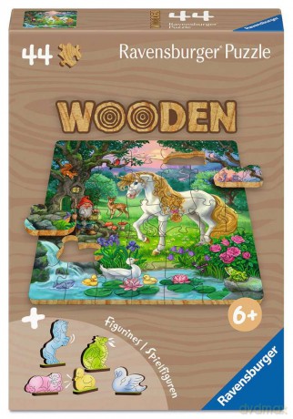 RAVENSBURGER 44 el. Bajkowy jednorożec drewniana układanka [PUZZLE]