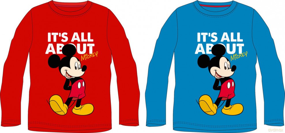 Mickey Mouse - Langarm T-Shirt für Jungs - 2-fach sortiert - 98-128 cm