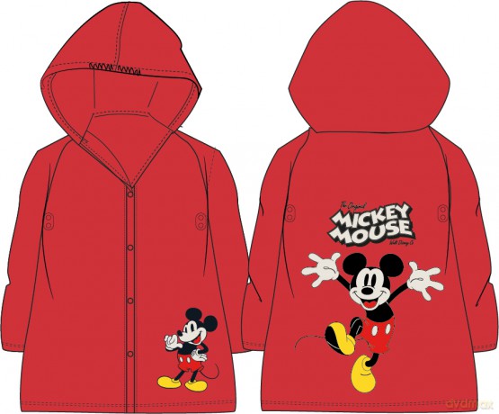 Mickey Mouse - Regenjacke dunkelrot für Jungs - 98-128 cm