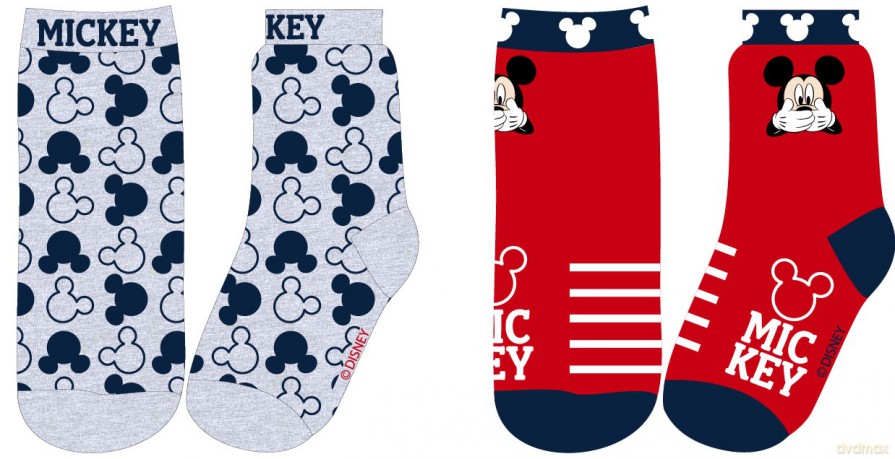 Mickey Mouse - Socken für Jungs - 2-fach sortiert - 23-34 cm