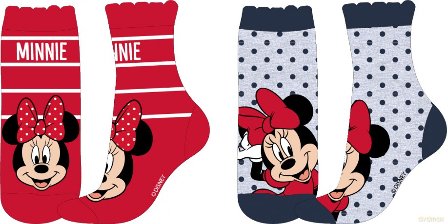 Minnie Mouse - Socken für Mädchen - 2-fach sortiert - 23-34 cm
