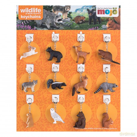 Mojo 387482 - Waldtiere Schlüsselanhänger - 36 Stück im Display