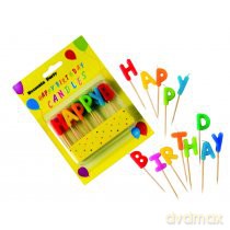 Numeral Birthday Candles - Happy Birthday Toothpick Candles