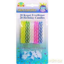 Numeral Birthday Candles - Decorata Birthday Candles