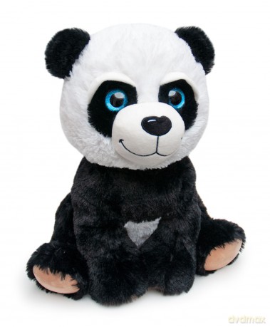 Panda mit Glitzeraugen - Plüsch - 40 cm