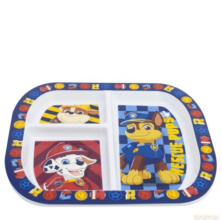 Paw Patrol - Boy Rescue Pups Teller mit Unterteilung - 22 cm