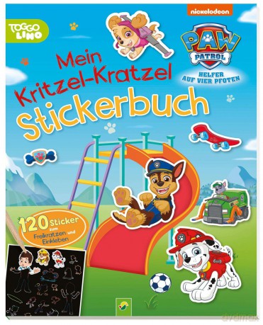 Paw Patrol - Mein Kritzel-Kratzel-Stickerbuch