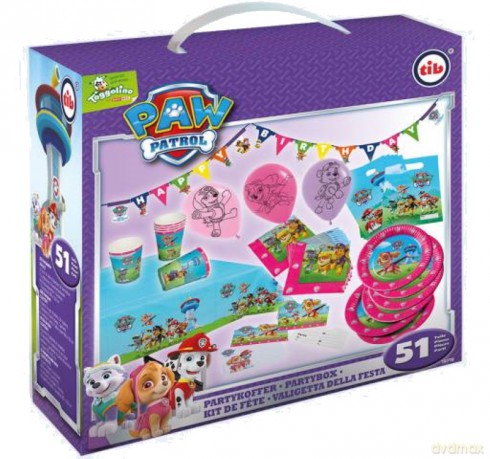 Paw Patrol - Party-Koffer für 6 Personen - Mädchen