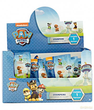Paw Patrol - Stempel mit 3D Figur im Blindpack 8 x 2 x 14 cm - 24 Charaktere zum Sammeln