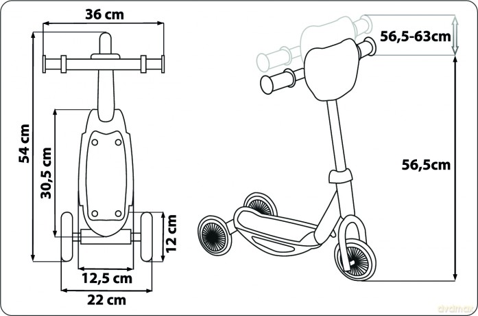 Paw Patrol Boys 3-Rad-Baby-Scooter