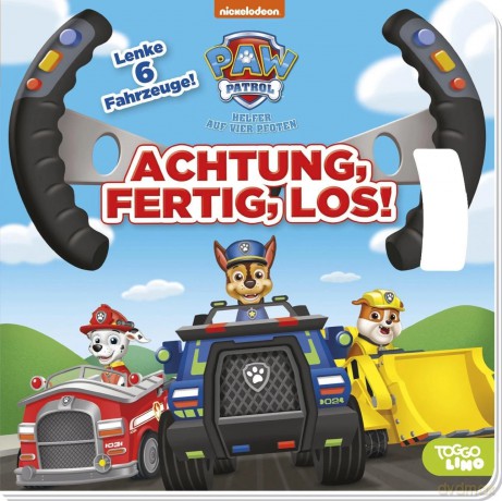 PAW Patrol: Achtung, fertig, los! Lenke - Pappbilderbuch mit Lenkrad