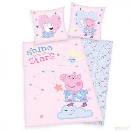Peppa Pig - Bettwäsche Renforcé - 80x80/135x200 cm