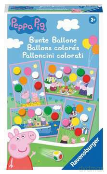 Świnka Peppa Kolorowe balony gra planszowa po niemiecku