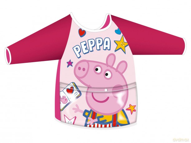 Świnka Peppa - Fartuch z rękawami i kieszenią