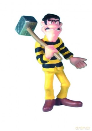 Plastoy 63112 Lucky Luke: Averell Dalton mit Vorschlaghammer (Häftling)