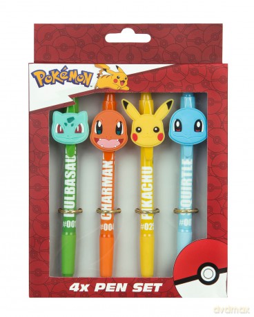 Pokemon - 4 Kugelschreiber