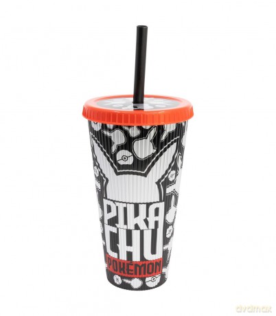 Pokemon - Trinkbecher mit Strohhalm - 790 ml
