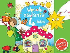 Wesołe zadania 4-latka. Naklejaj i baw się! [KSIĄŻKA]