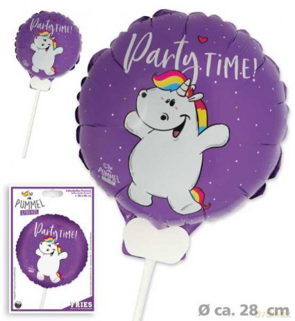 Pummeleinhorn - Folienballon - 28 cm