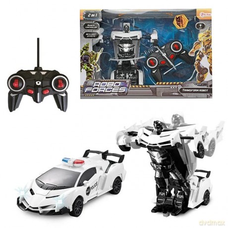 RC Polizeiauto Verwandlungsroboter mit Licht