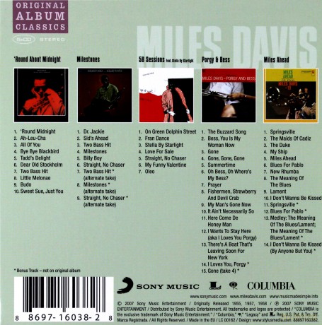Miles Davis: Original Album Classics [BOX] [5CD]