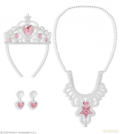SCHMUCKSET PRINZESSIN (Tiara, Halskette, Ohrringe)