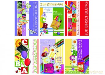 Schulanfangskarte - sortiert