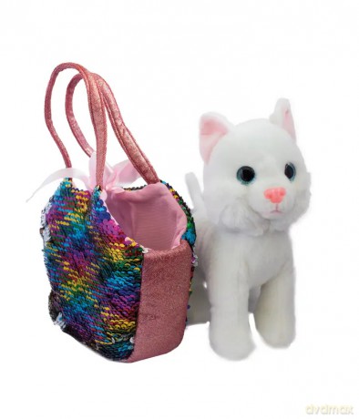 Set Catty - Plüsch und Tasche mit magischen Pailletten
