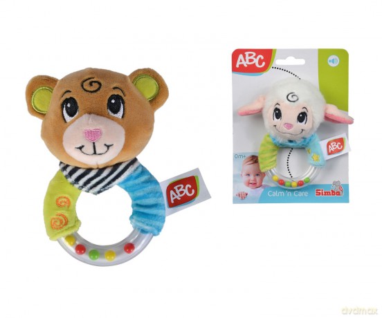 Pluszowa grzechotka ABC 2 warianty Simba Toys 104010131