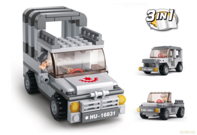 Sluban M38-B0537A - ARMY Jeep 3-in-1 - 110 Teile