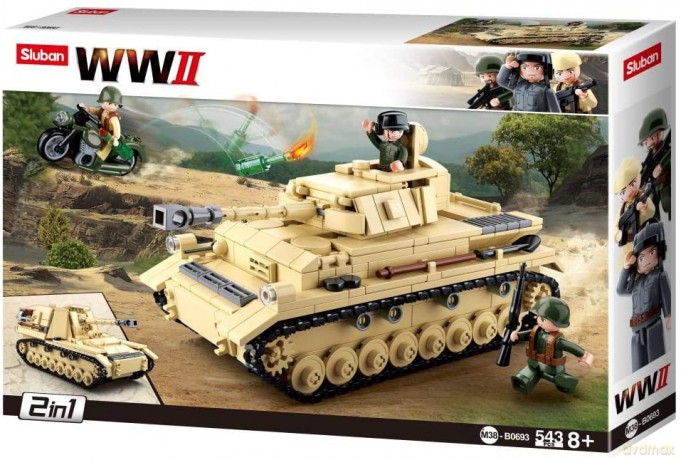 Sluban M38-B0693 - Army WWII - Deutscher Panzer