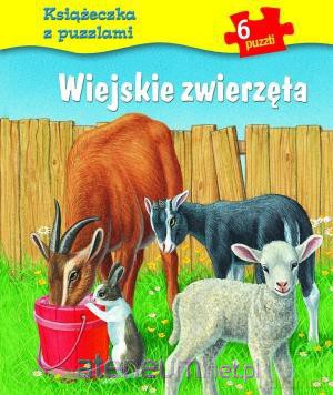 Wiejskie zwierzęta. Książeczka z puzzlami [PUZZLE]