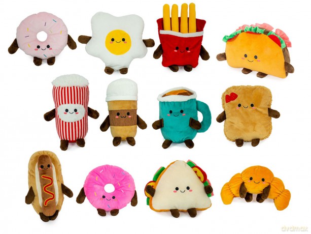 Snack Sammlung Plüschfigur - 12-fach sortiert - 16-22 cm