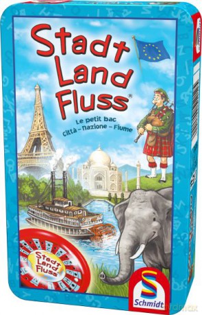 Stadt, Land, Fluss - Mitbringspiel in Metalldose